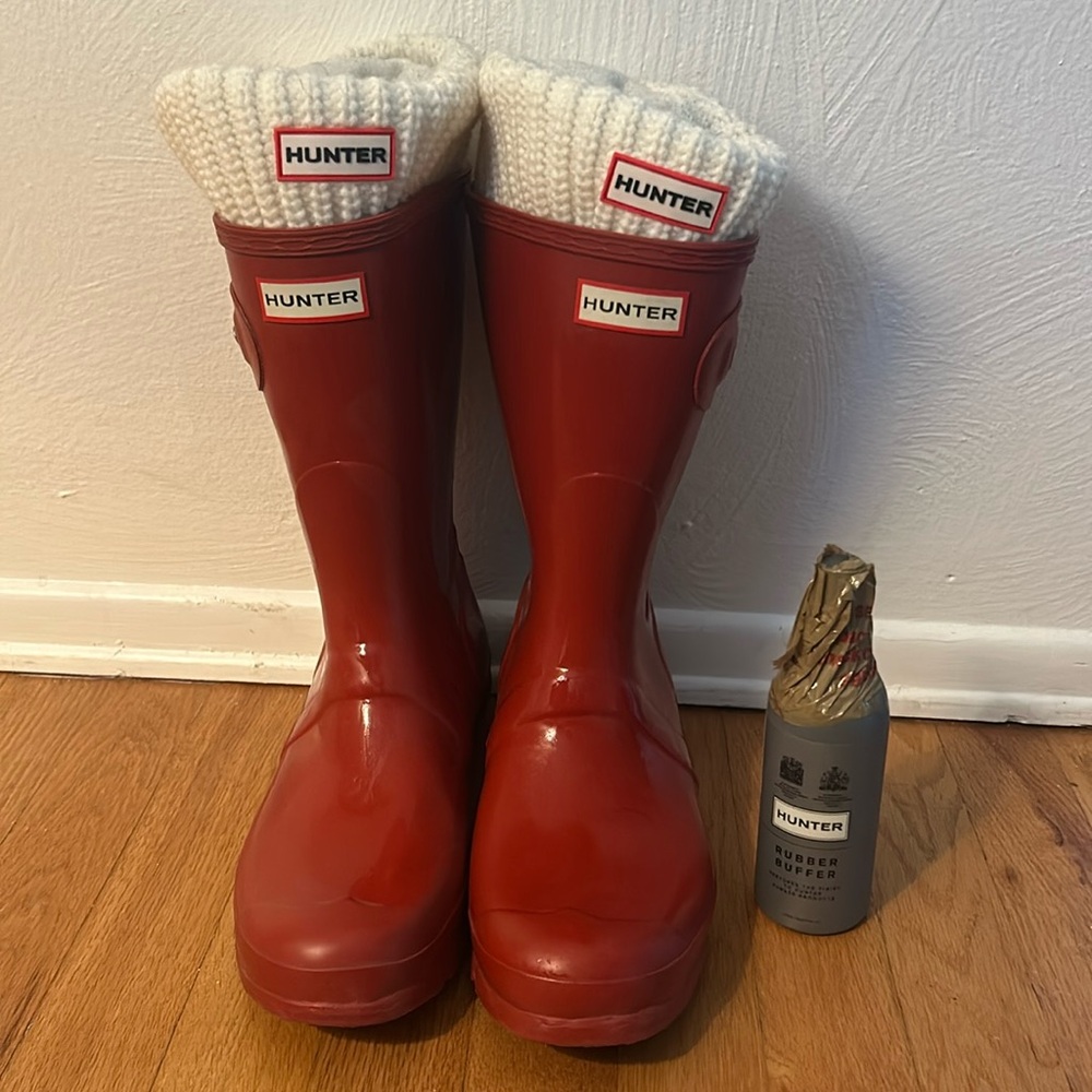 Red Hunter Boots